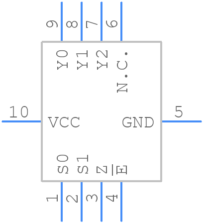NX3L4357GM - NXP - PCB symbol