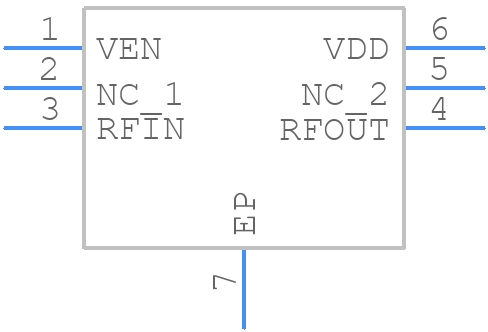 GRF2710 - Guerrilla RF - PCB symbol