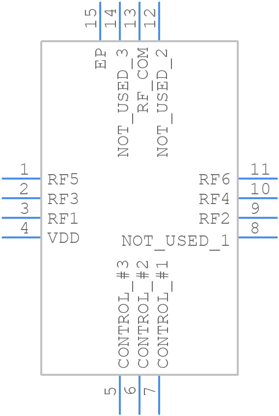 JSW6-33DR+ - Mini-Circuits - PCB symbol