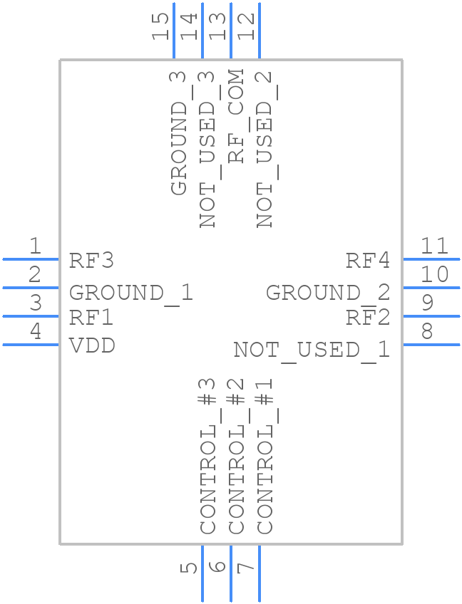 JSW4-272DR+ - Mini-Circuits - PCB symbol