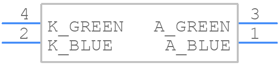 APHB1608LVBDZGKC - Kingbright - PCB symbol