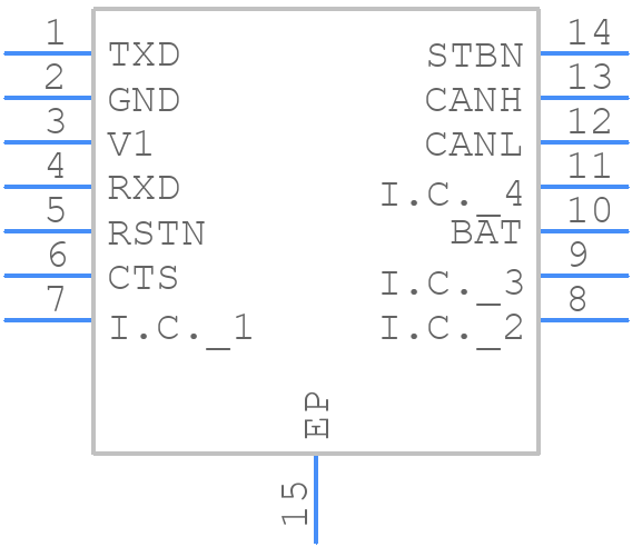 UJA1163T,118 - NXP - PCB symbol