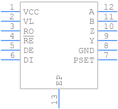 MAX22502EATC+T - Analog Devices - PCB symbol