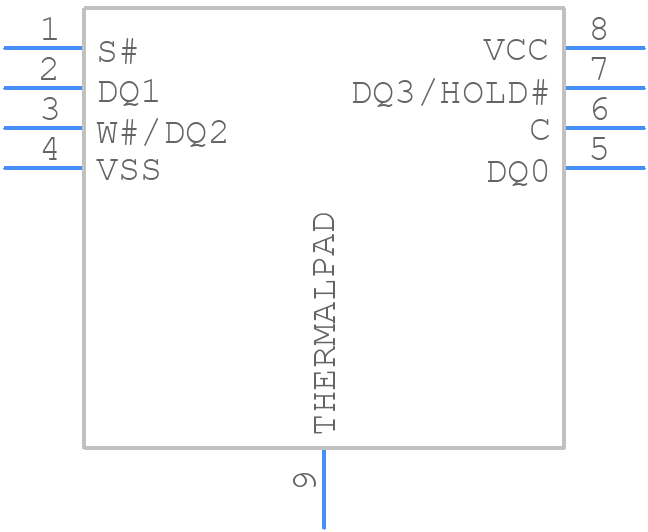 MT25QL01GBBB1EW9-0SIT - Micron - PCB symbol
