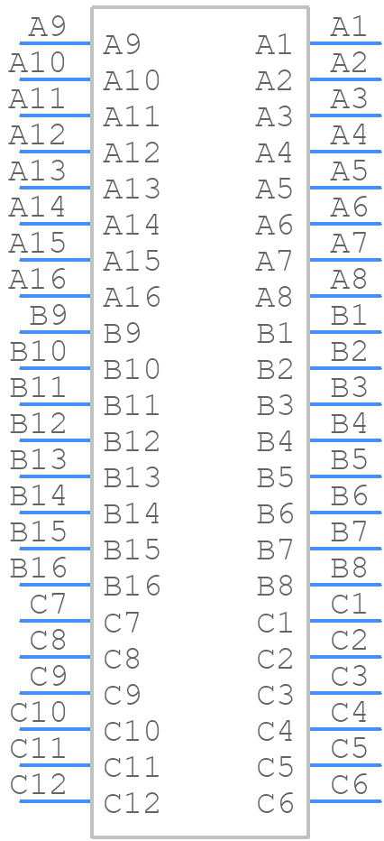 34708-3000 - Molex - PCB symbol