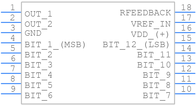 AD7541AKR - Analog Devices - PCB symbol