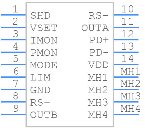 WLD3343HB - Wavelength - PCB symbol