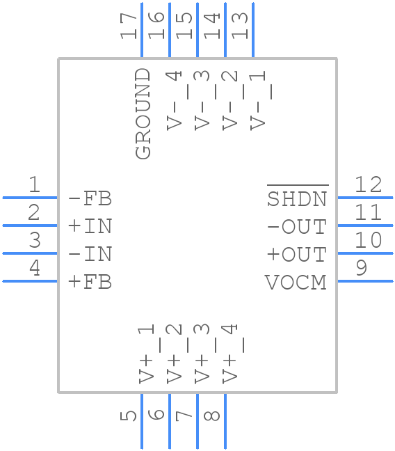 LTC6363HRD#PBF - Analog Devices - PCB symbol