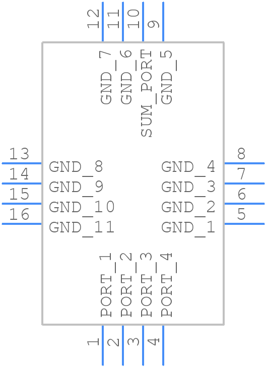 SRSC-4-63+ - Mini-Circuits - PCB symbol