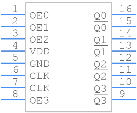 NB3L8504SDTG - onsemi - PCB symbol