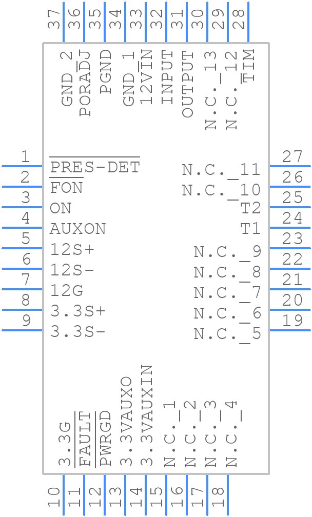 MAX5954AETX+ - Analog Devices - PCB symbol