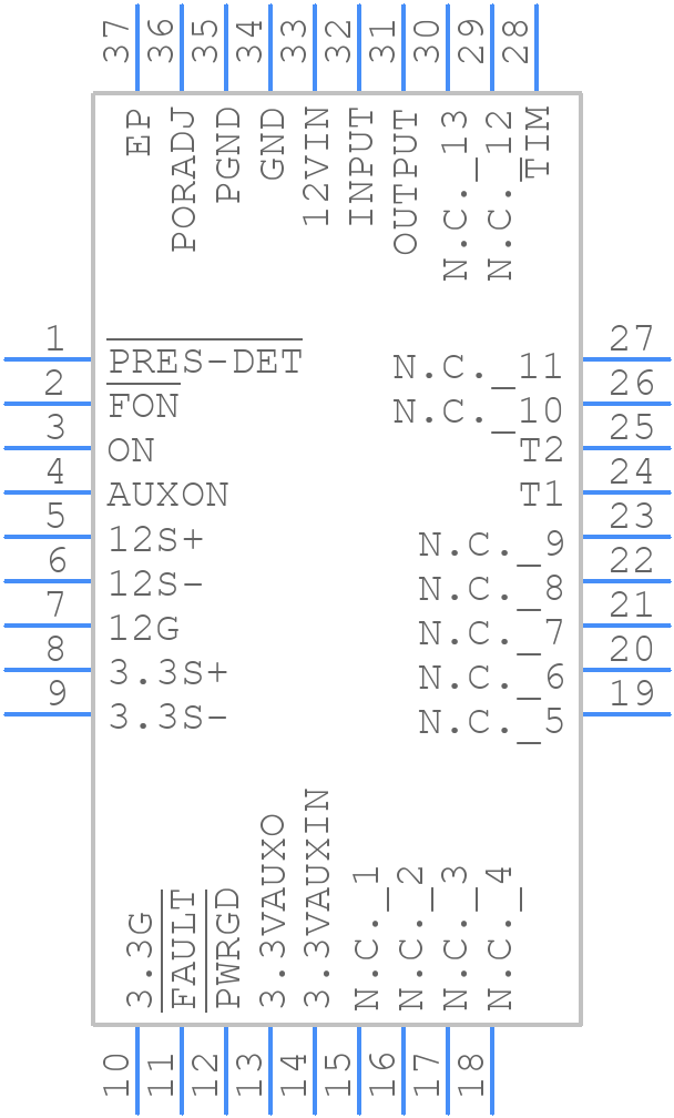 MAX5954AETX+T - Analog Devices - PCB symbol