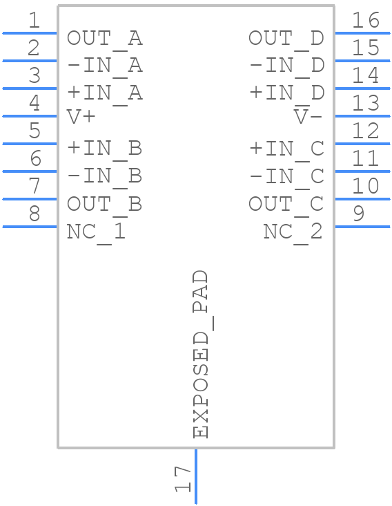 LT6005HDHC#PBF - Analog Devices - PCB symbol