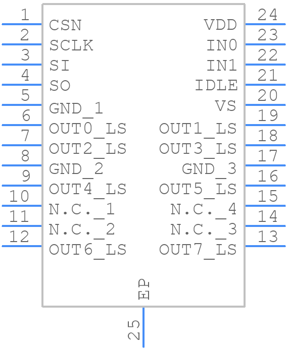 TLE75008-ESD - Infineon - PCB symbol