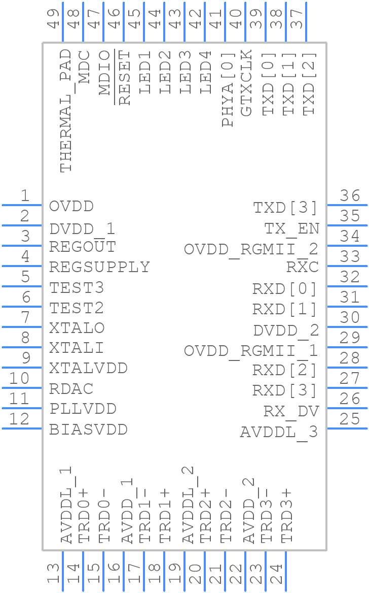 B50612DB1KMLG - Avago Technologies - PCB symbol