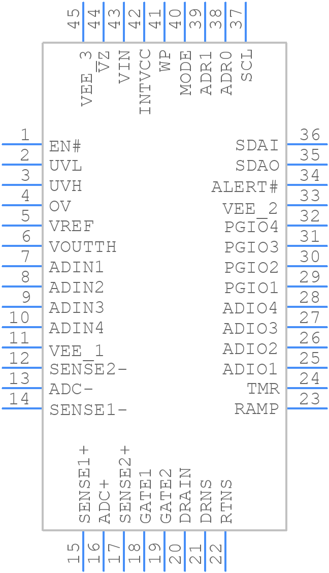 LTC4284HUHG#PBF - Analog Devices - PCB symbol