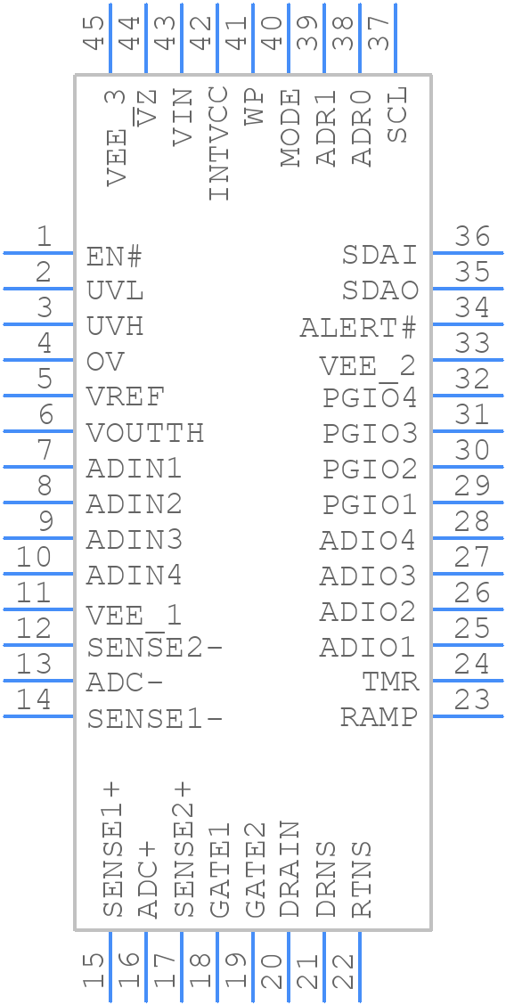 LTC4284IUHG#PBF - Analog Devices - PCB symbol