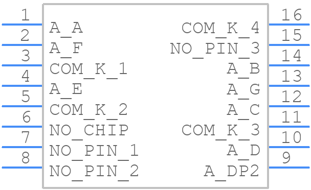SC08-11YWA - Kingbright - PCB symbol