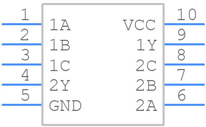 74AUP2G58DPJ - Nexperia - PCB symbol