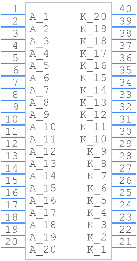 DC20/20EWA - Kingbright - PCB symbol