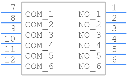 DA-06RP - XKB Connectivity - PCB symbol