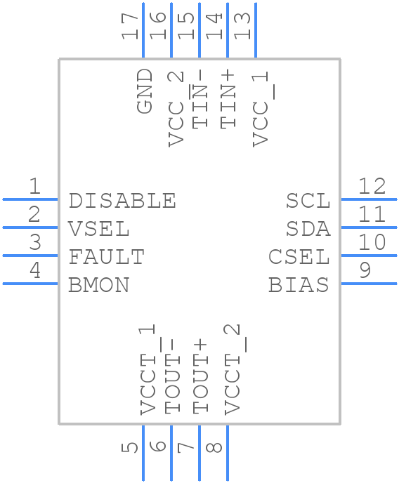 MAX3949ETE+ - Analog Devices - PCB symbol
