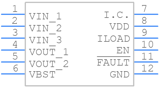 MAX16543GPC+ - Analog Devices - PCB symbol