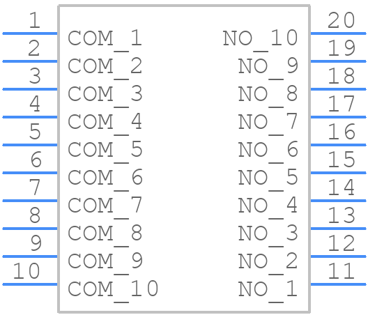 MCNDS-10V - Multicomp Pro - PCB symbol