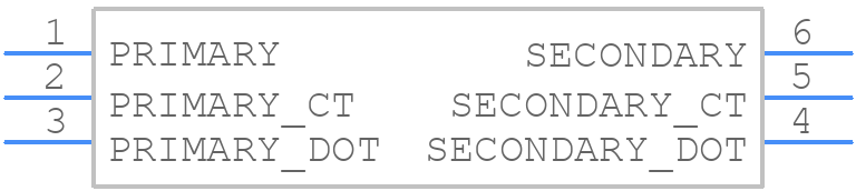 ADTT1-1+ - Mini-Circuits - PCB symbol