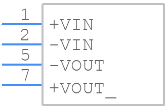 R15P23.3S/P/X2 - RECOM Power - PCB symbol