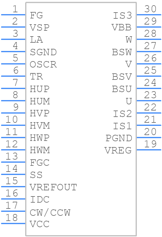 TB67B000AHG - Toshiba - PCB symbol