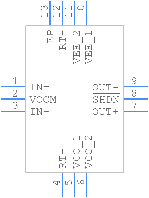 MAX9626ATC+ - Analog Devices - PCB symbol