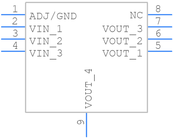 TLV1117-50CDRJRG4 - Texas Instruments - PCB symbol