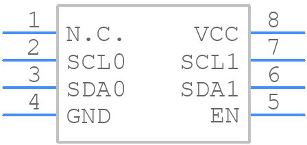 PCA9515AD - NXP - PCB symbol