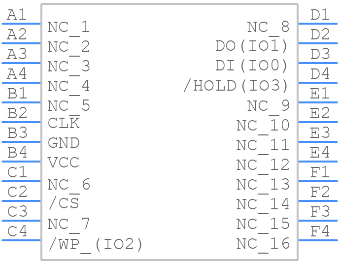 W25N01GWTCIG TR - Winbond - PCB symbol