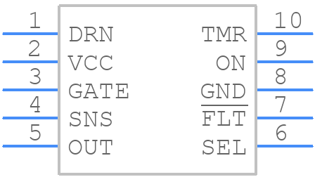 LTC4380IMS-4#TRPBF - Analog Devices - PCB symbol