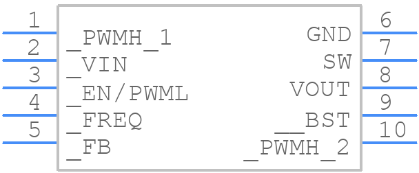 MP3309GQG-P - Monolithic Power Systems (MPS) - PCB symbol