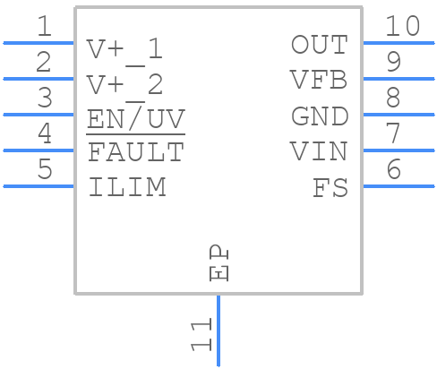 LT3040EDD#PBF - Analog Devices - PCB symbol