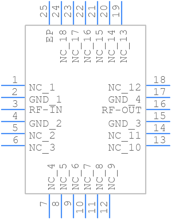 XLF-252H+ - Mini-Circuits - PCB symbol