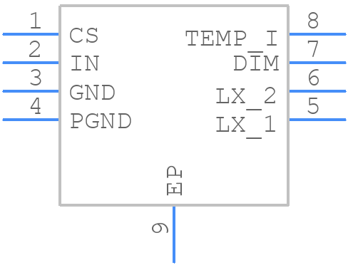 MAX16832AASA/V+T - Analog Devices - PCB symbol