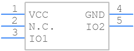 TPD2E001DRLR-870868213 - Texas Instruments - PCB symbol