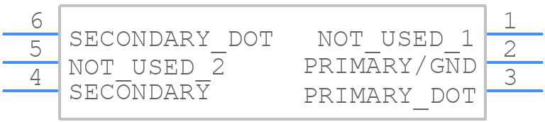 TCM1-63AX-2+ - Mini-Circuits - PCB symbol