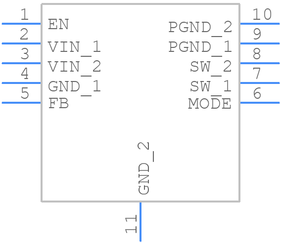 TPS62020DGQRG4 - Texas Instruments - PCB symbol