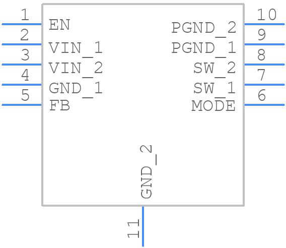TPS62020DGQG4 - Texas Instruments - PCB symbol