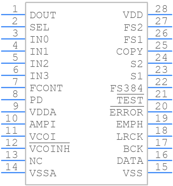 TC9245F - Toshiba - PCB symbol