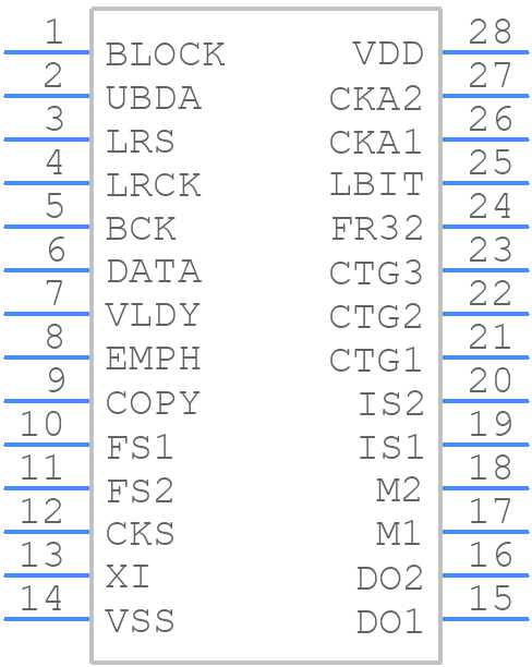 TC9271F - Toshiba - PCB symbol