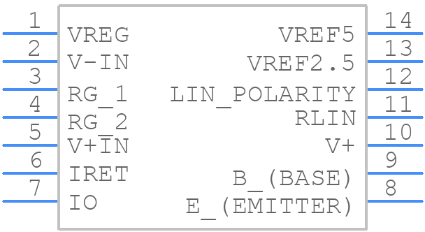 XTR106PA - Texas Instruments - PCB symbol