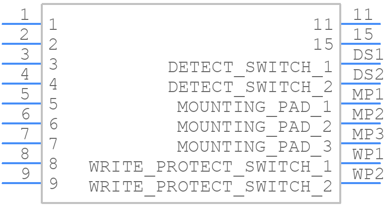 5035000993 - Molex - PCB symbol