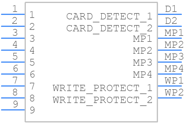 503500-0993 - Molex - PCB symbol