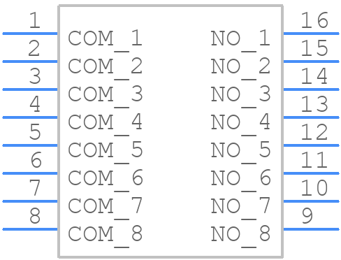 DHN-08-T-V - Diptronics - PCB symbol